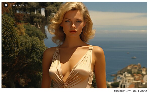 Glamorous girl in the Hollywood Hills