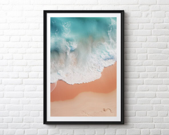 Ocean Surf Boho Wall Art Print