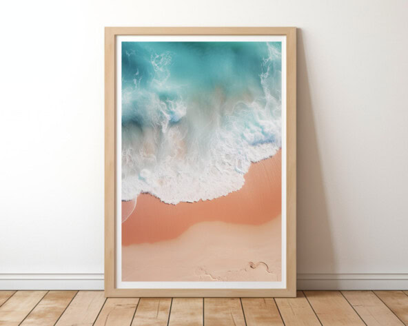 Ocean Surf Boho Wall Art Print