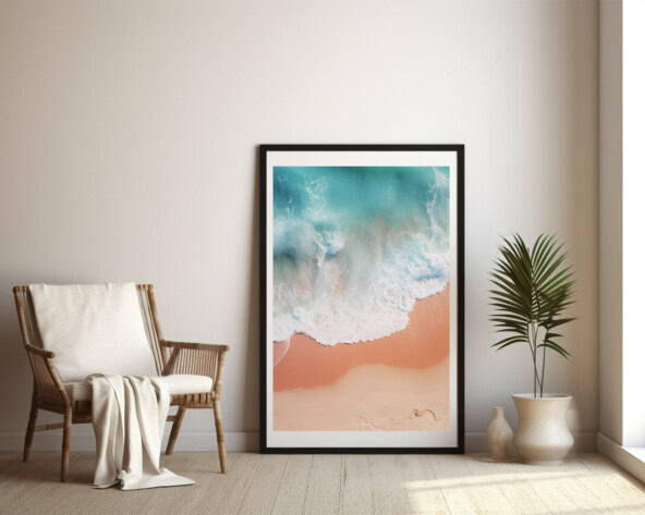 Ocean Surf Boho Wall Art Print