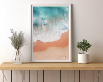 Ocean Surf Boho Wall Art Print