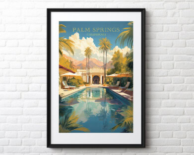 Palm Springs California Wall Art Print