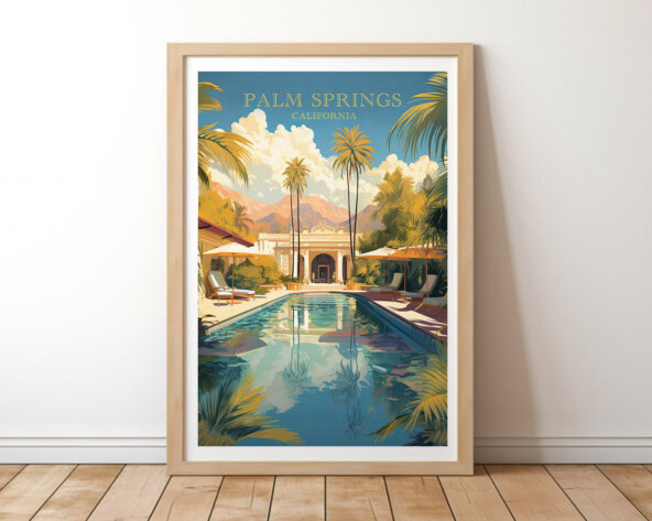 Palm Springs California Wall Art Print