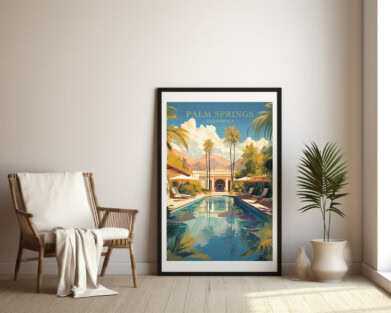 Palm Springs California Wall Art Print