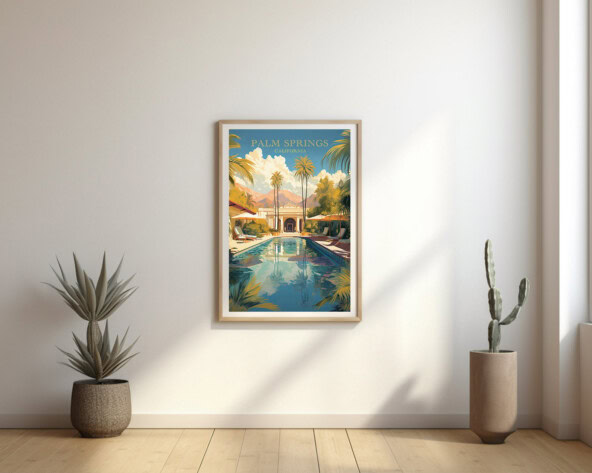 Palm Springs California Wall Art Print