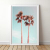 Pink Palm Trees, Home Decor, Printable Boho Wall Art